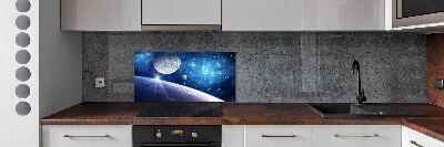 Panel szklany do kuchni Księżyc