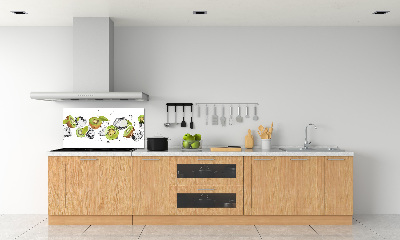Panel dekor szkło Kiwi i woda