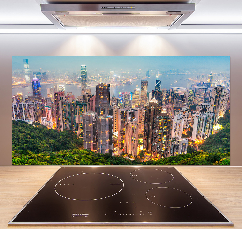 Panel między meble w kuchni Hongkong