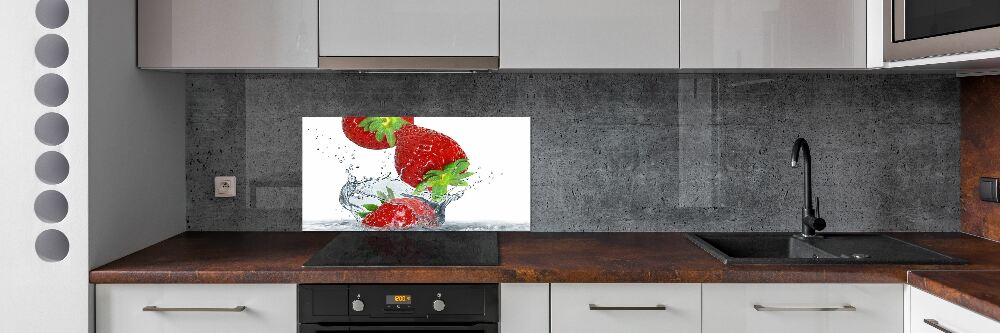 Panel do kuchni Truskawki i woda