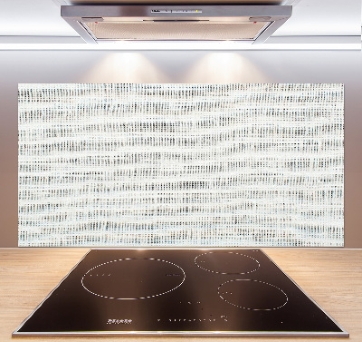 Panel lacobel Lniane białe płótno