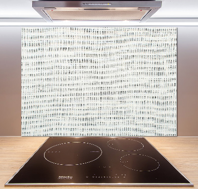 Panel lacobel Lniane białe płótno