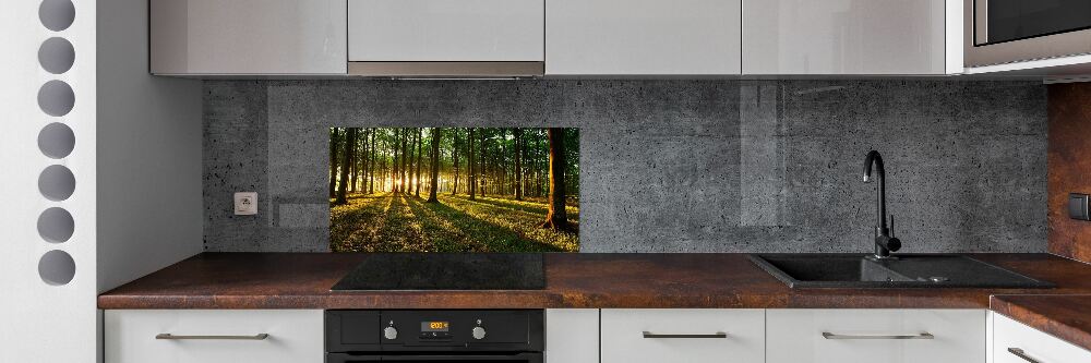 Panel do kuchni Promienie słońca