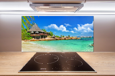 Panel do kuchni Seszele plaża