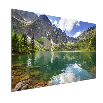 Panel do kuchni Morskie oko Tatry