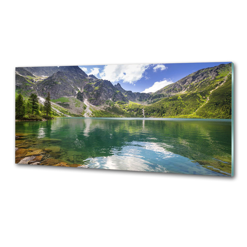 Panel do kuchni Morskie oko Tatry