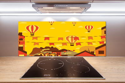 Panel do kuchni Balony nad miastem