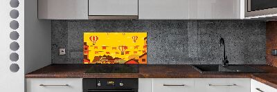 Panel do kuchni Balony nad miastem