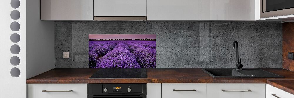 Panel dekor szkło Pole lawendy