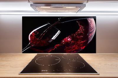 Panel do kuchni Czerwone wino