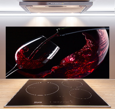 Panel do kuchni Czerwone wino