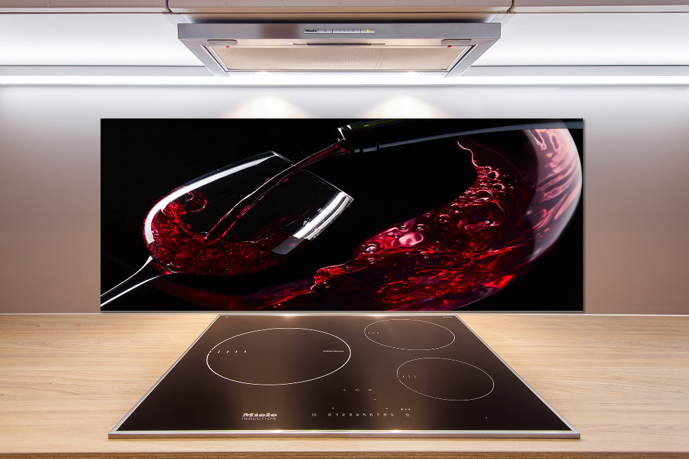 Panel do kuchni Czerwone wino