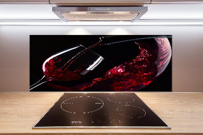 Panel do kuchni Czerwone wino