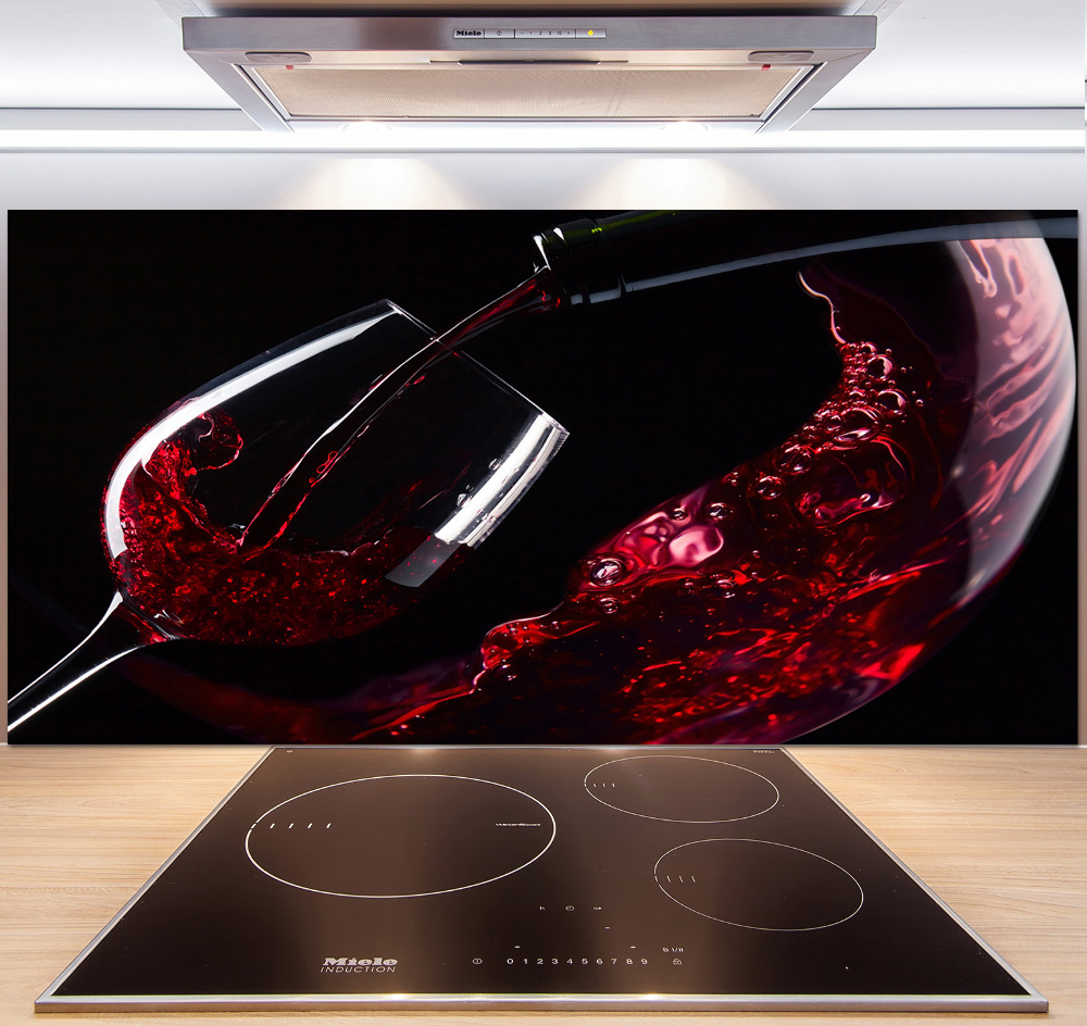 Panel do kuchni Czerwone wino