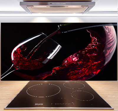 Panel do kuchni Czerwone wino