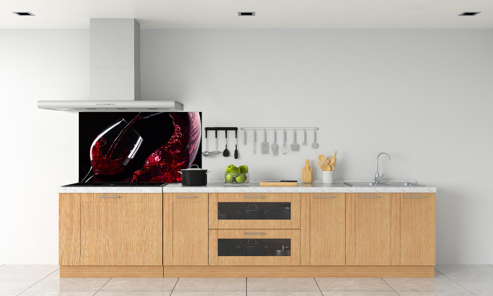 Panel do kuchni Czerwone wino