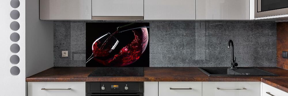 Panel do kuchni Czerwone wino