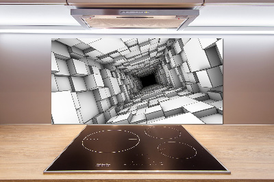 Panel do kuchni Tunel z sześcianów