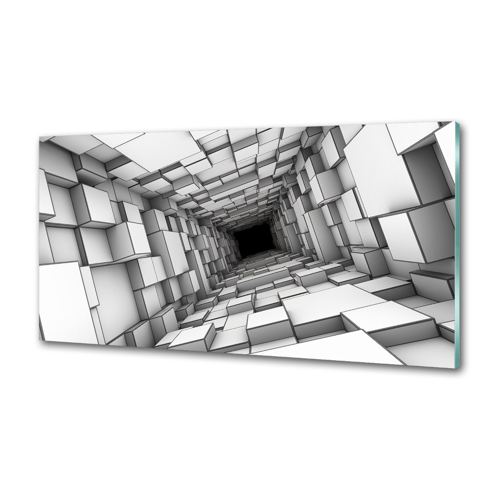 Panel do kuchni Tunel z sześcianów