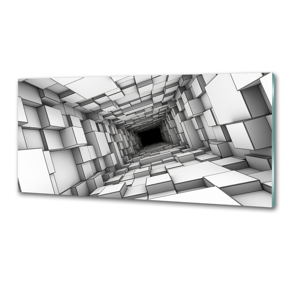 Panel do kuchni Tunel z sześcianów