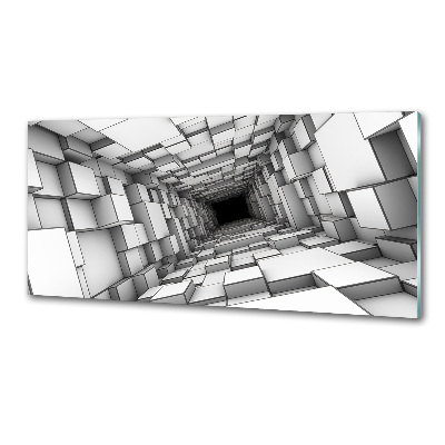 Panel do kuchni Tunel z sześcianów