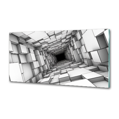 Panel do kuchni Tunel z sześcianów