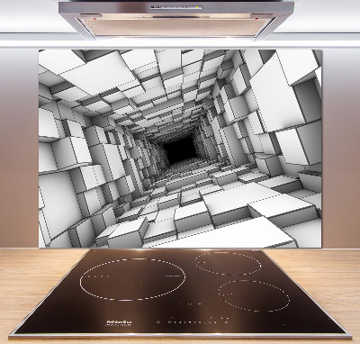 Panel do kuchni Tunel z sześcianów