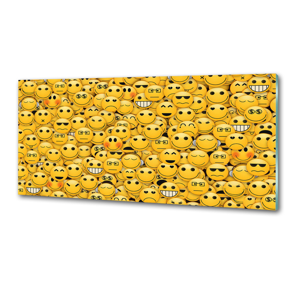 Panel między meble w kuchni Emotikony