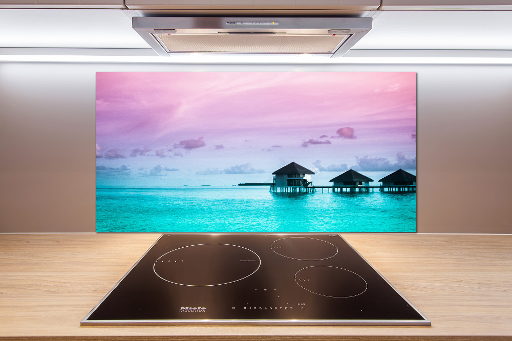 Panel do kuchni Bungalowy nad wodą