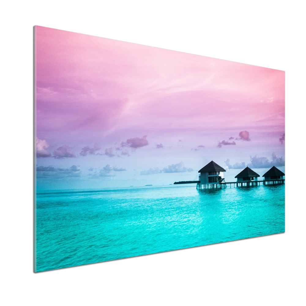 Panel do kuchni Bungalowy nad wodą