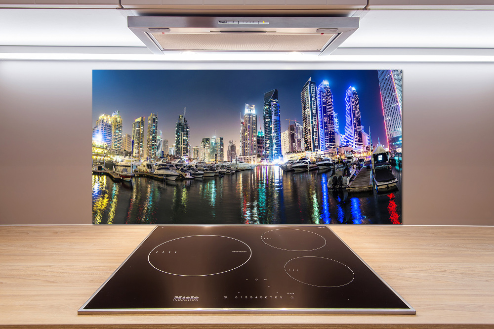 Panel dekor szkło Dubaj nocą