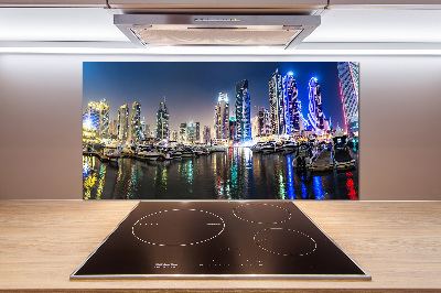 Panel dekor szkło Dubaj nocą