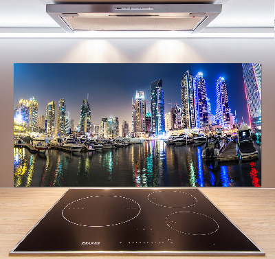 Panel dekor szkło Dubaj nocą
