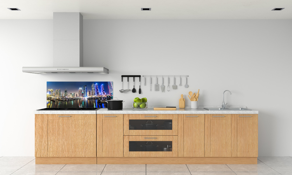 Panel dekor szkło Dubaj nocą
