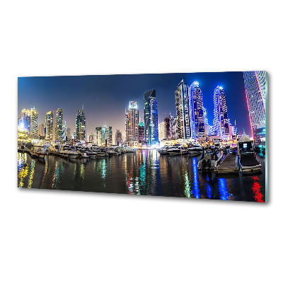 Panel dekor szkło Dubaj nocą