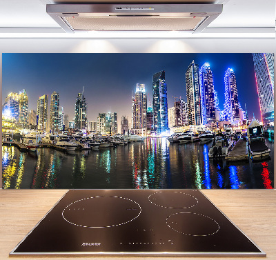 Panel dekor szkło Dubaj nocą