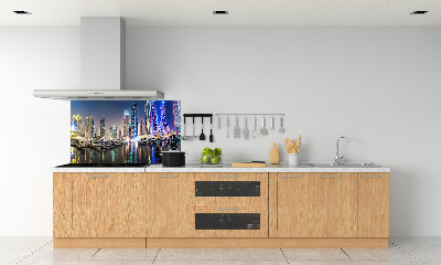 Panel dekor szkło Dubaj nocą