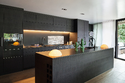 Panel lacobel Biała ściana kamień