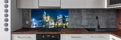 Panel dekor szkło Kraków nocą