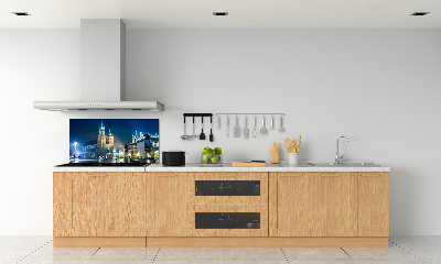 Panel dekor szkło Kraków nocą