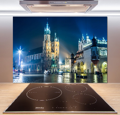 Panel dekor szkło Kraków nocą