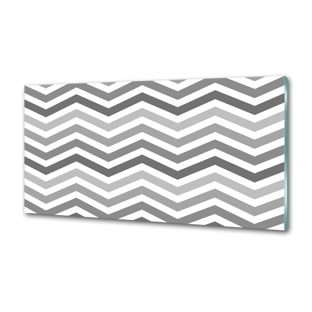 Panel do kuchni Szare zygzaki