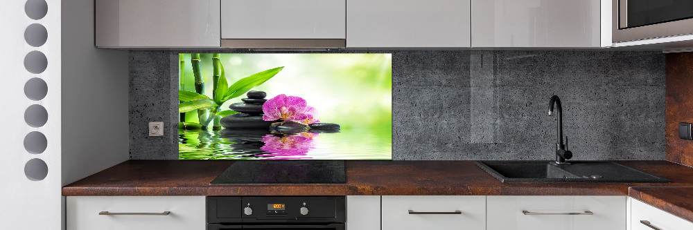 Panel między meble w kuchni Orchidea