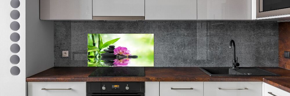 Panel między meble w kuchni Orchidea