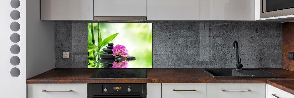 Panel między meble w kuchni Orchidea