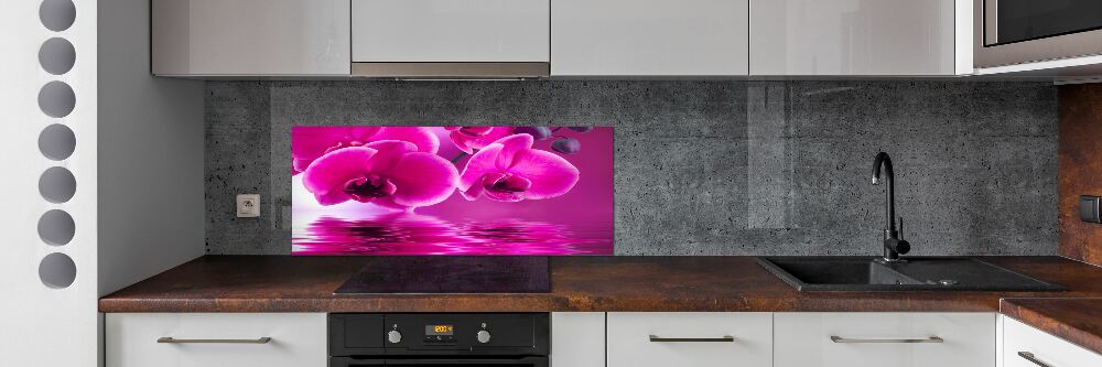 Panel między meble w kuchni Orchidea