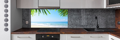 Panel do kuchni Tropikalna plaża