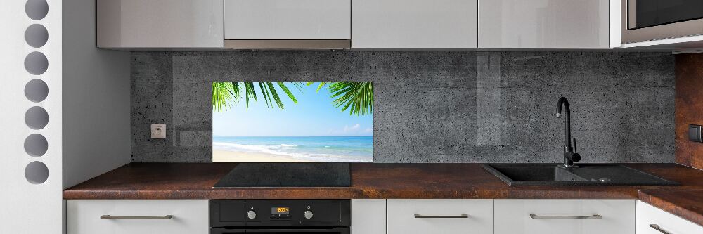 Panel do kuchni Tropikalna plaża