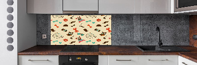 Panel do kuchni Hipsterskie sowy