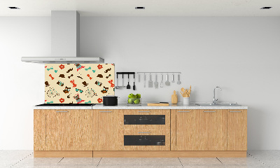 Panel do kuchni Hipsterskie sowy